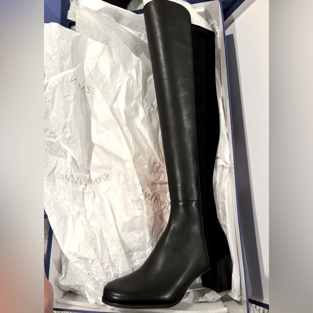 Stuart Weitzman City Block Boot over the knee, size 7B, black. Brand new in box.